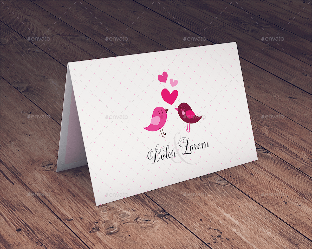 You peruse the options on the website, choose a card and enter the recipient’s email address or facebook. Invitation Greeting Card Mockup By Goner13 Graphicriver