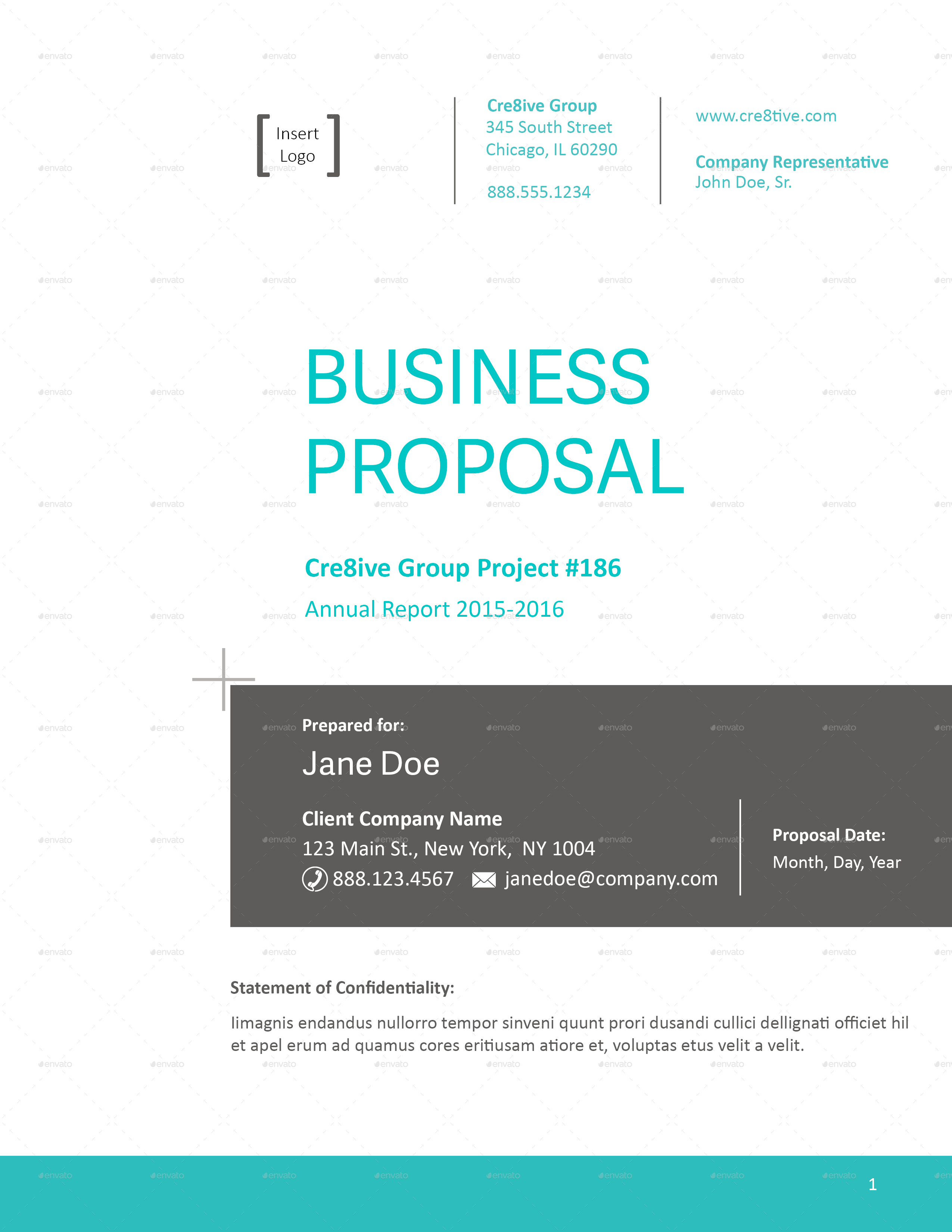 Business Proposal Template By Caallen Graphicriver