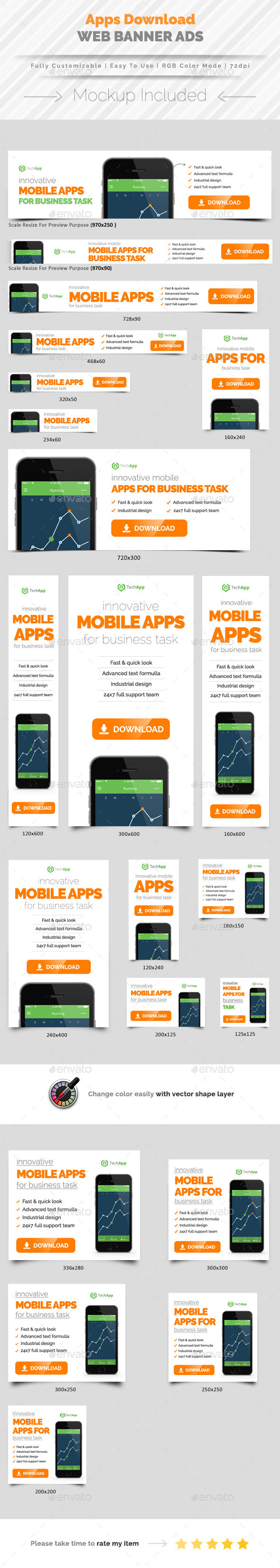 Find & download free graphic resources for banner mockup. Apps Download Banner Ads By Samiul75 Graphicriver