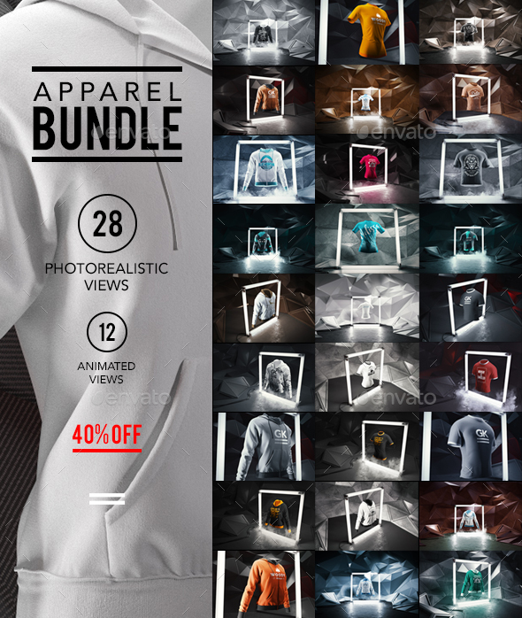 Apparel mockups helps the designer to visualize a design before it goes out for. Apparel Clothing Mock Up Bundle By Gk1 Graphicriver