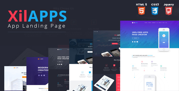 Xilapps Html App Landing Page Template By Kitket Themeforest