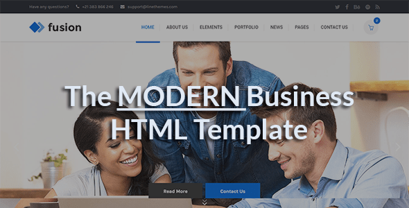Fusion A Modern Business Html Template By Themesflat Themeforest