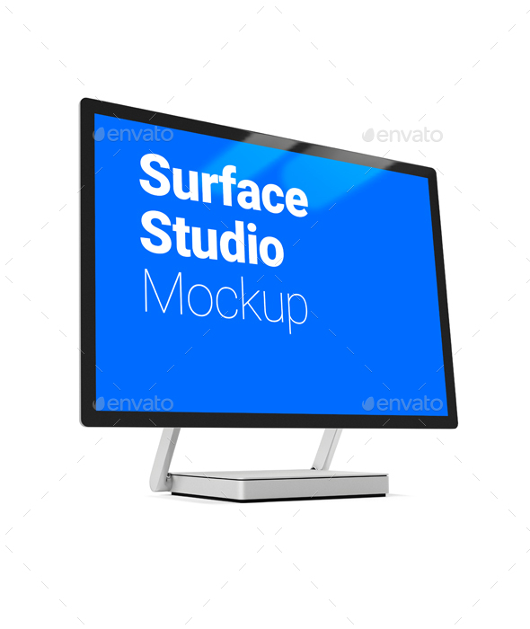 Windows surface tablet mockup generator preview image. Surface Studio Mockup By Battlegazer Graphicriver