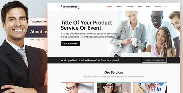 Xcorporation Clean Html5 Responsive Professional Business Website Template By Themehippo
