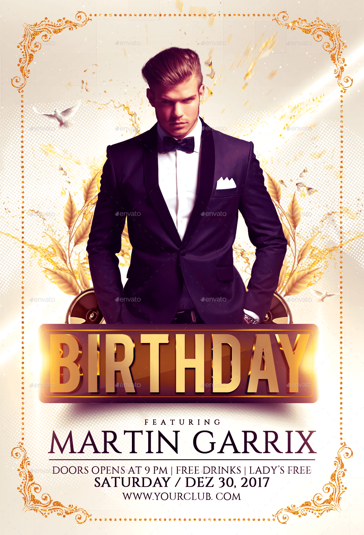 Birthday Flyer Template by FASDESIGN GraphicRiver