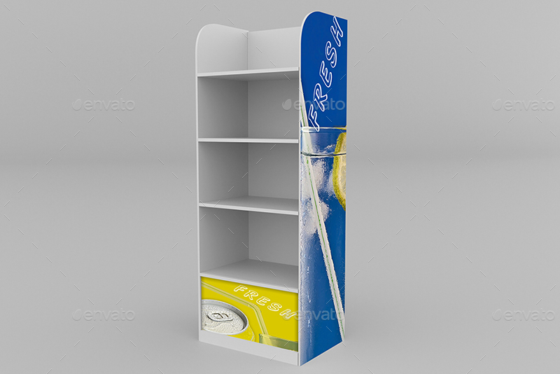 Use this mockup of display stand for the most effective display of your design. Promotional Store Stand Display Mockup By Pure3ddesign Graphicriver