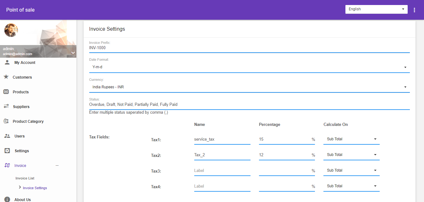 Inventory Invoice Management Pos Point Of Sale By Ibrinfotech7