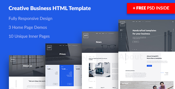 Any Creative Business Html Template By Aspirity Themeforest
