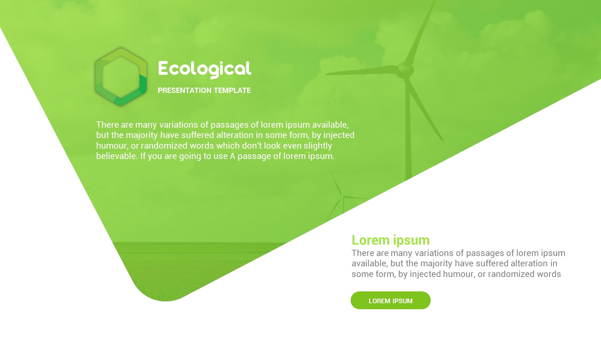Ecological Powerpoint Template By Slideone Graphicriver