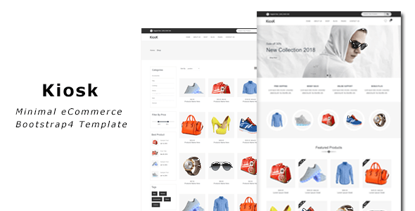 Kiosk Ecommerce Bootstrap4 Template By Themedream1 Themeforest