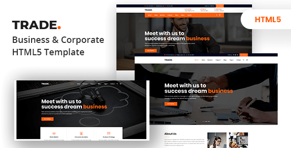 Trade Multipurpose Business Corporate Html5 Template Bootstrap4