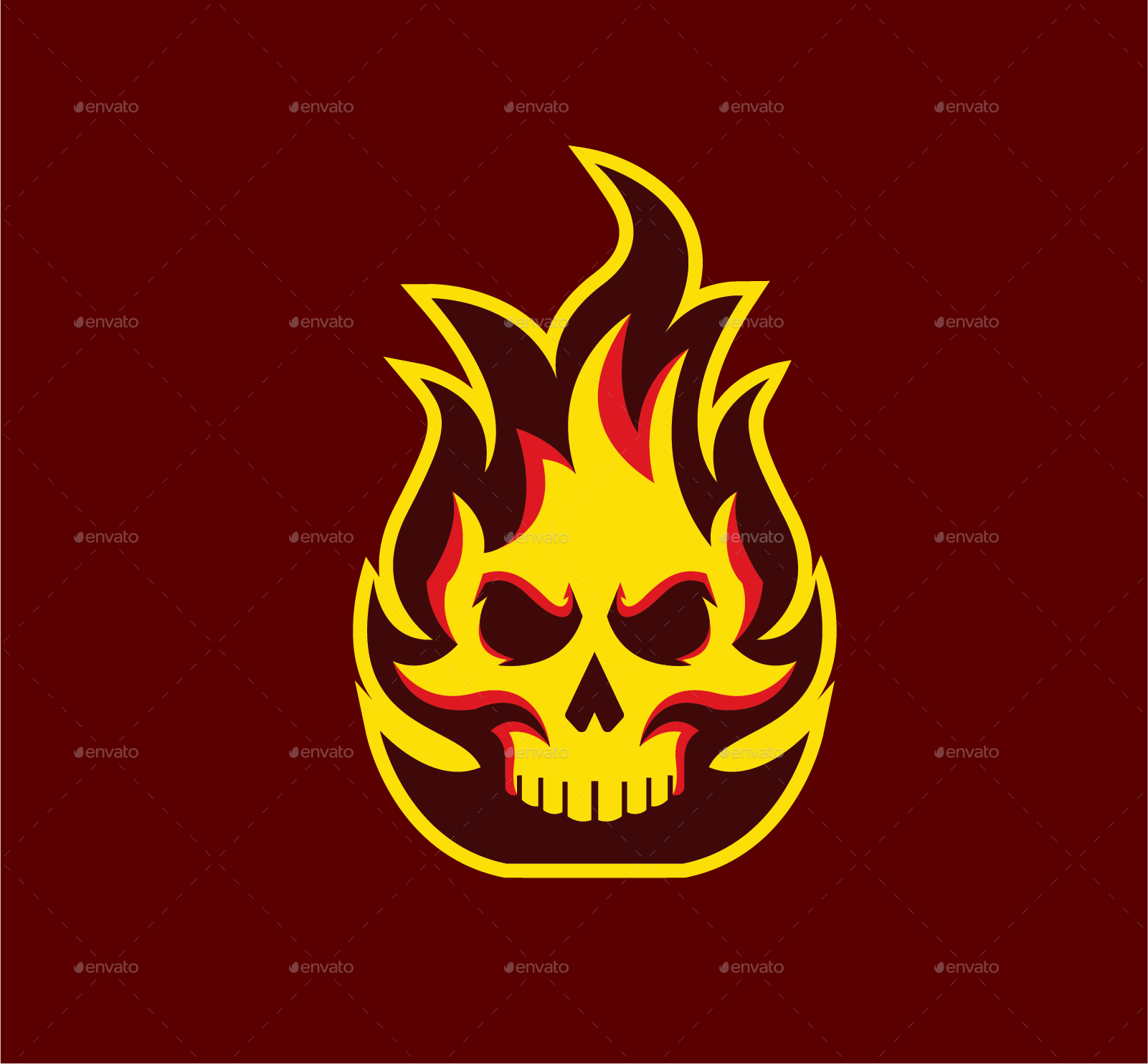 Skull Mascot Logo By Neeldesigns Graphicriver