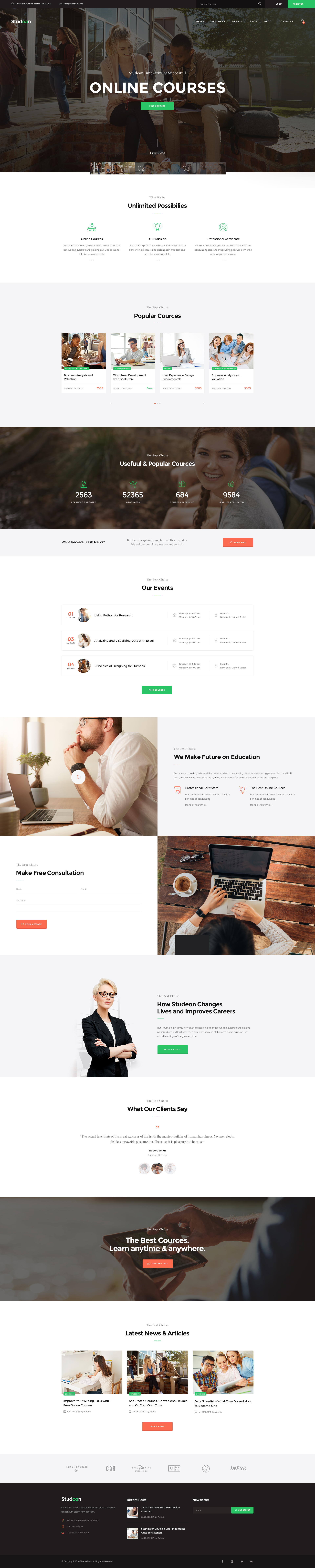 Organize and share your learning with class central lists. Studeon An Education Center Training Courses Wordpress Theme By Axiomthemes