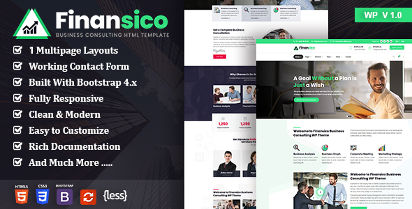 Finansico Consulting Business Html Template Bootstrap4