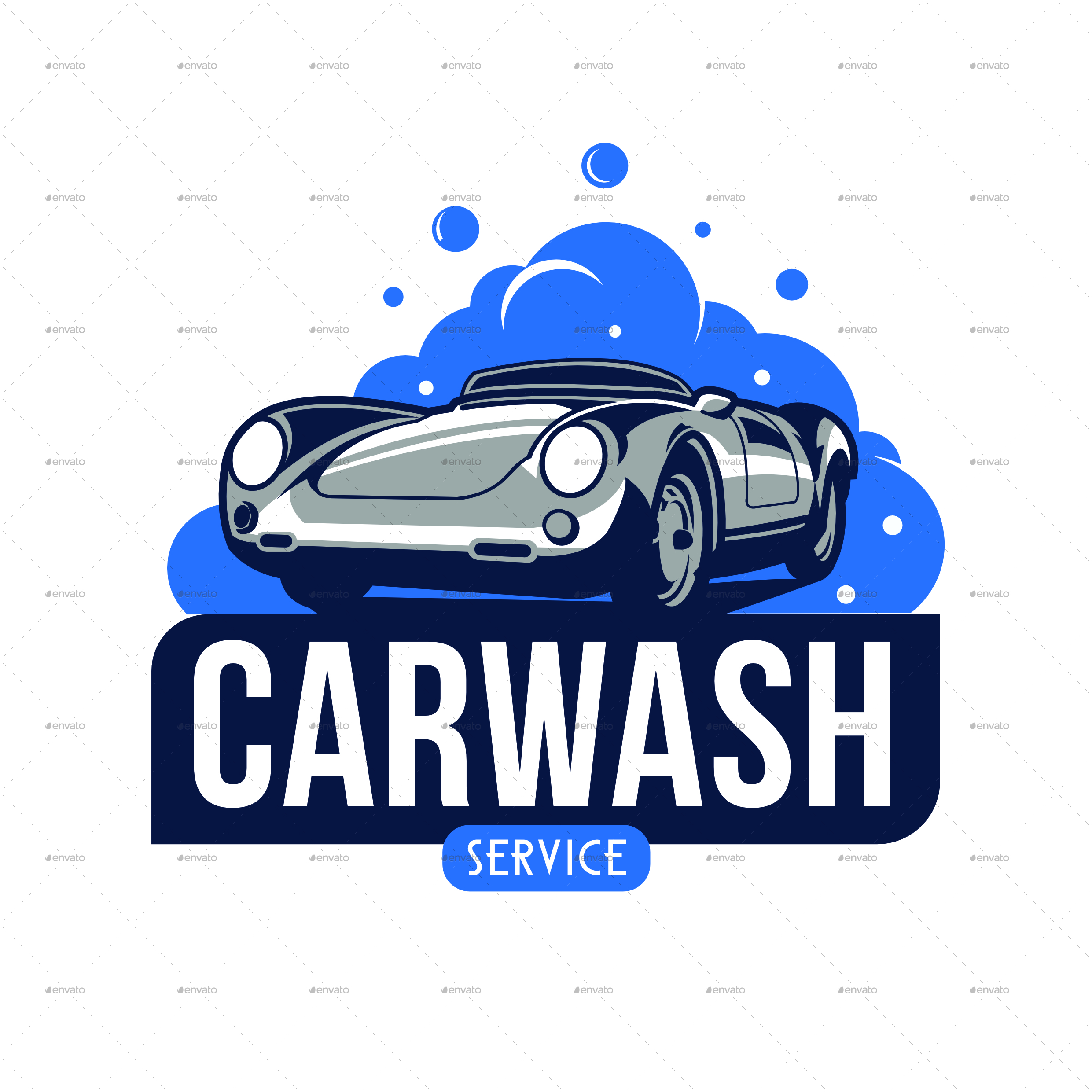These free car wash templates are perfect for local car related businesses; Car Wash Logo By Grezvectory Graphicriver