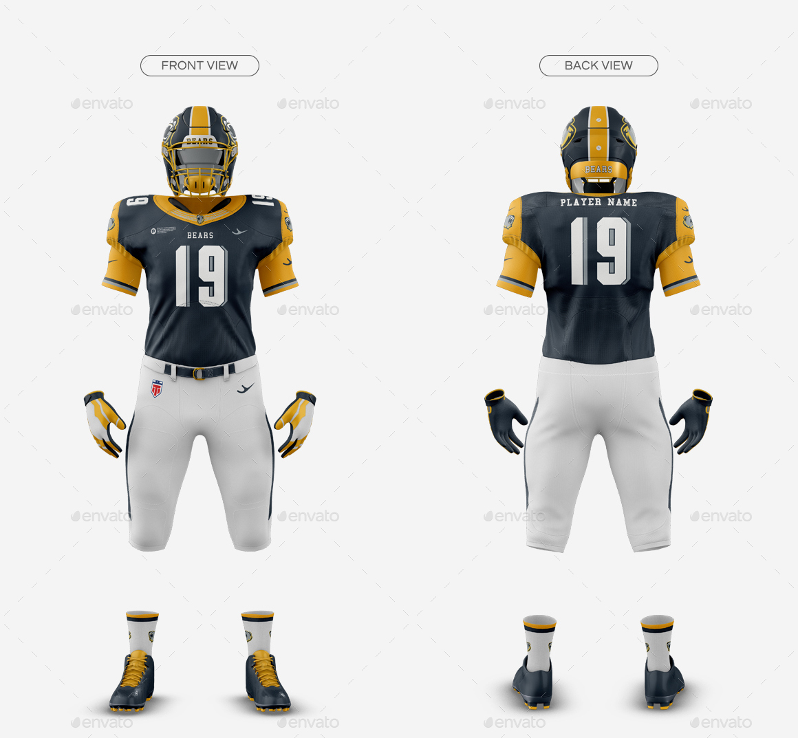 500+ vectors, stock photos & psd files. American Football Kit Mockup V1 By Trdesignme Graphicriver