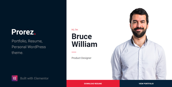 Free and premium plans sales crm software. Download Prorez One Page Resume Wordpress Theme Free Nulled