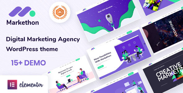 20+ best seo friendly wordpress themes for 2020 · 1. Download Markethon Seo Digital Marketing Agency Portfolio Wordpress Theme Free Nulled