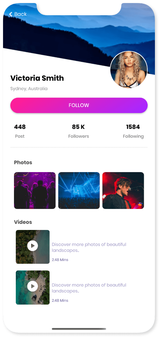 Profile Pages UI Kit Xamarin Forms by XamDesign CodeCanyon
