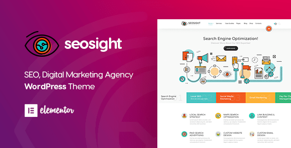 Very cheap price & original product! Seosight Best Digital Marketing Agency Wordpress Theme Themeforest
