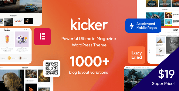Download & install ultimate amp for your wp website. Download Kicker Multipurpose Blog Magazine Wordpress Theme Free Nulled