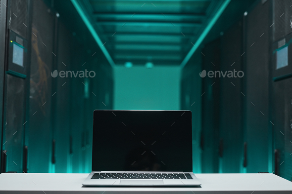 This view will help you to enjoy your leisure … Background Of Laptop In Server Room Stock Photo By Seventyfourimages