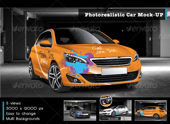 All the free mockups are fully layered and . Photorealistic Car Mock Up By Micfont999 Graphicriver