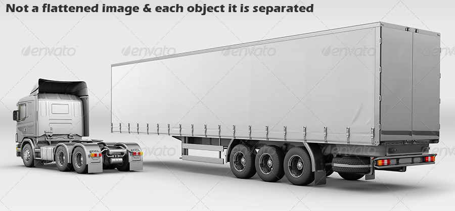 A lightweight travel trailer allows you to have the fun and amenities of an rv, thanks to the towing capabilities a smaller truck or larger suv. Semi Trailer Truck Mock Up By Logic Design Graphicriver