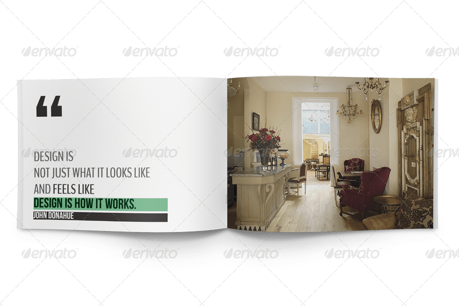 Home decor brochure, print templates