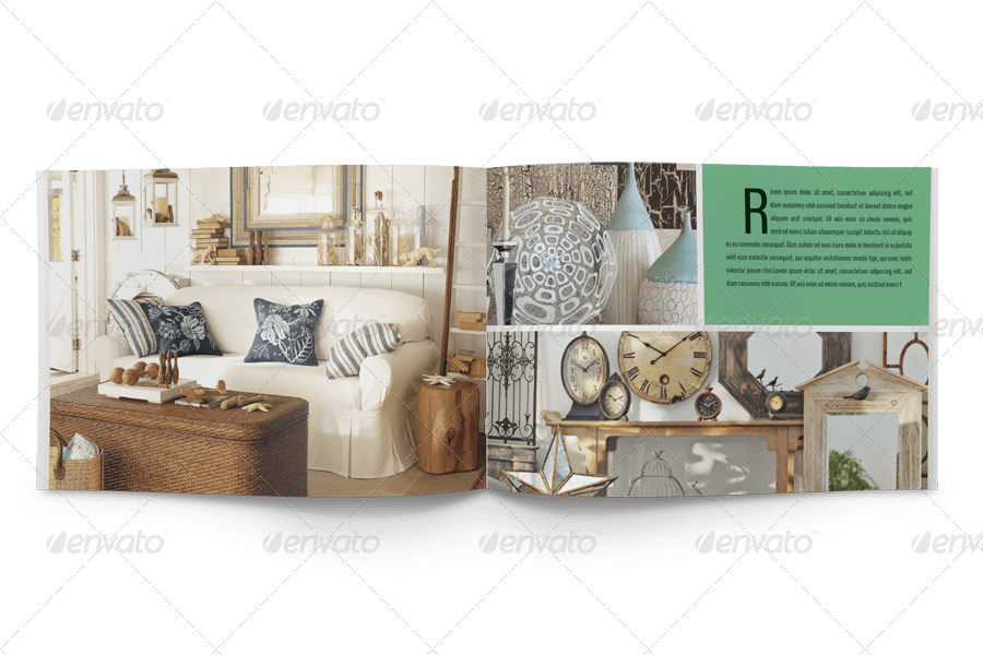 Home decor brochure, print templates