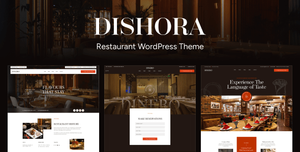 Dishora – Restaurant WordPress Theme