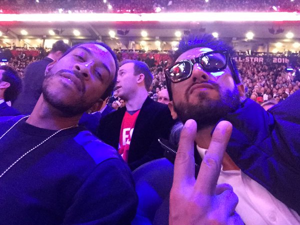 Ranveer Meets Ludacris at Nba All-Star Game