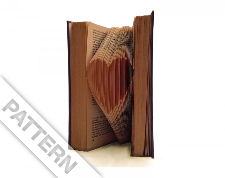 You will recieve patterns to create heart numbers, 00,90,91,92,93,94,95,96,97,98,99.you will receive all of the . Folded Book Art Pattern To Fold A Small Heart Into A Book Including Manual Diy Pattern Tutorial Instructions 2429663 Weddbook