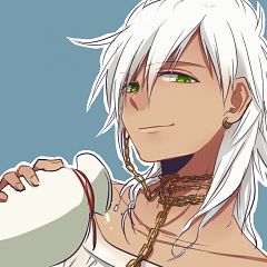 Dark Skin White Hair Male Solo Zerochan Anime Image Board