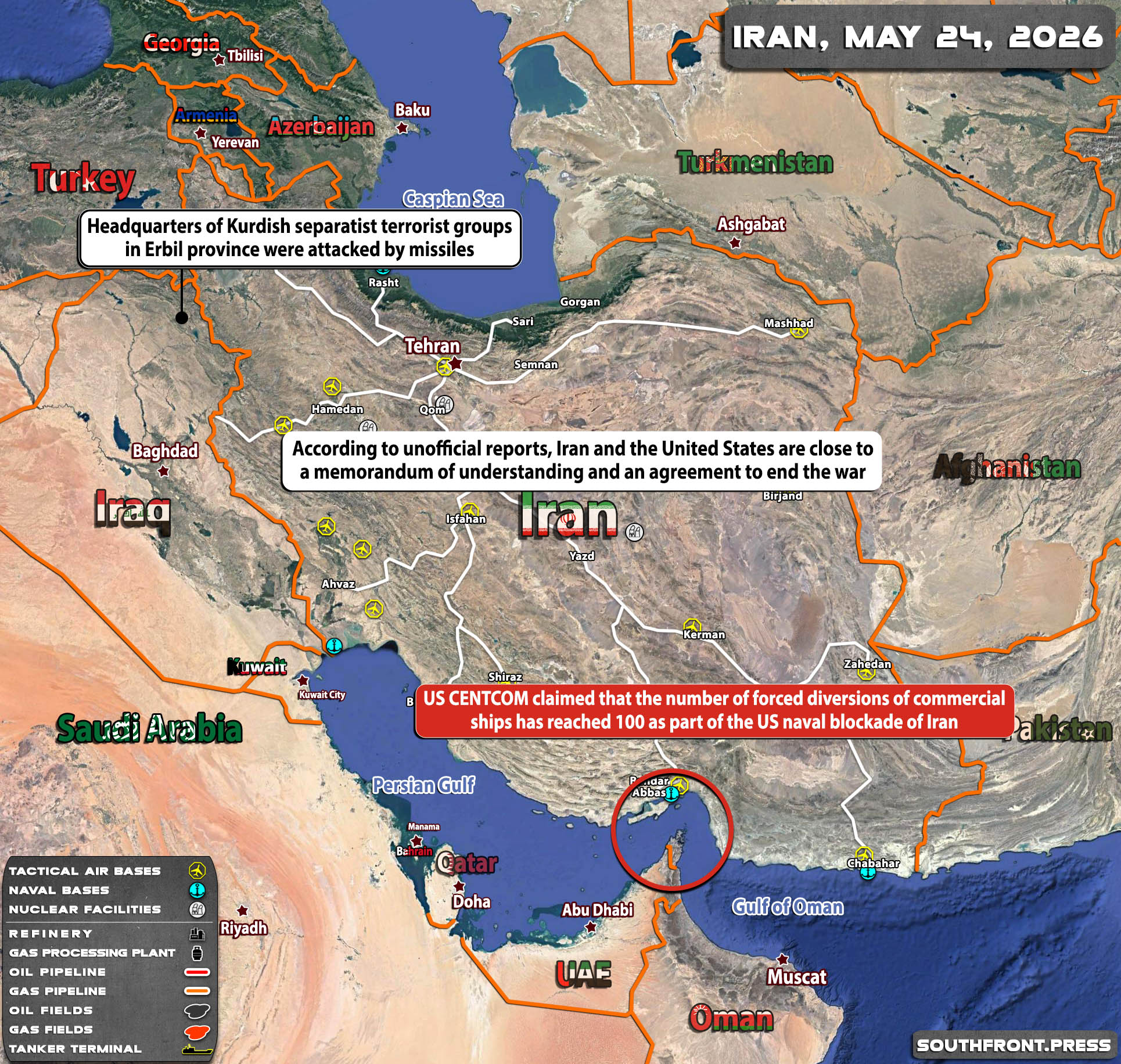 Military Situation In Iran On May 2026 Map Update 24may2026.