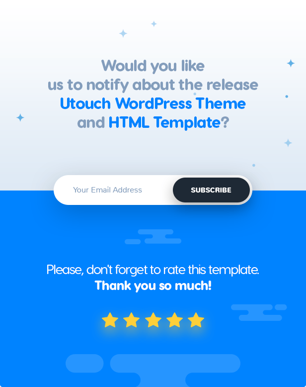 Utouch - App Startup Website PSD Template - 12
