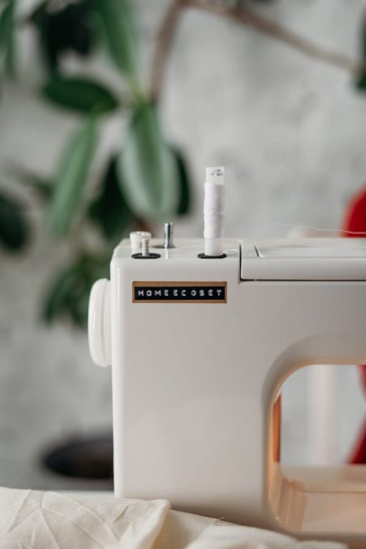 close up photo of sewing machine