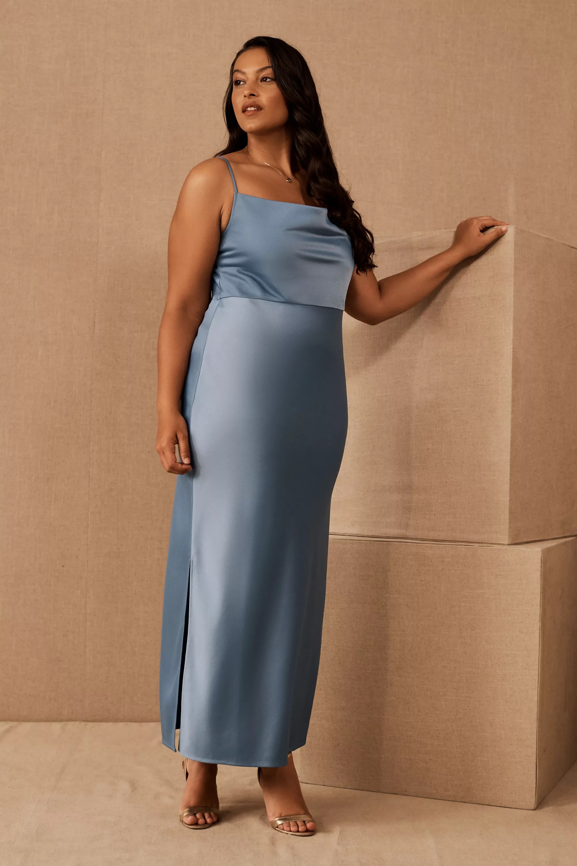 Plus Size Navy Blue Bridesmaid Dresses Bhldn