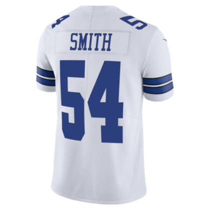 Dallas Cowboys Jaylon Smith 54 Nike White Vapor Limited Jersey Dallas Cowboys Pro Shop - Machine wash - Uniform system reduces overall Jersey weight and enhances mobility.