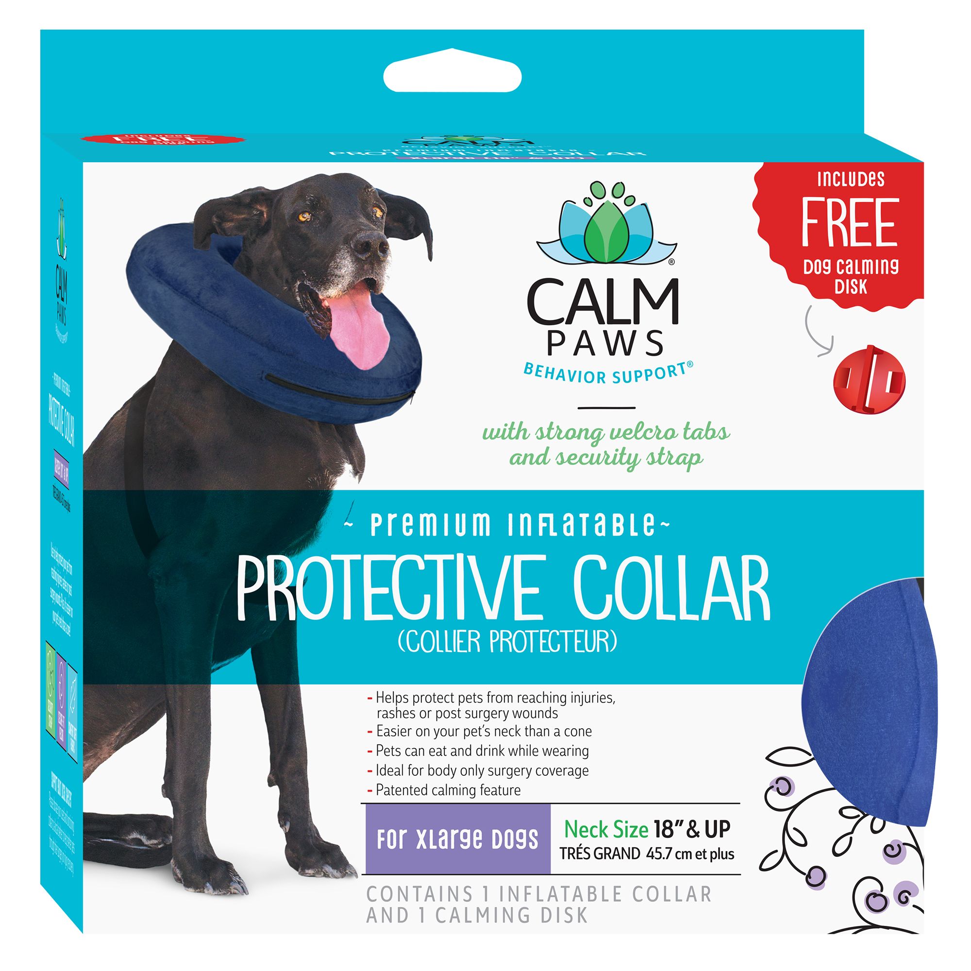 Calm Paws Behavior Support Trade Protective Inflatable Pet Collar Dog Training Collars Leashes Harnesses Petsmart