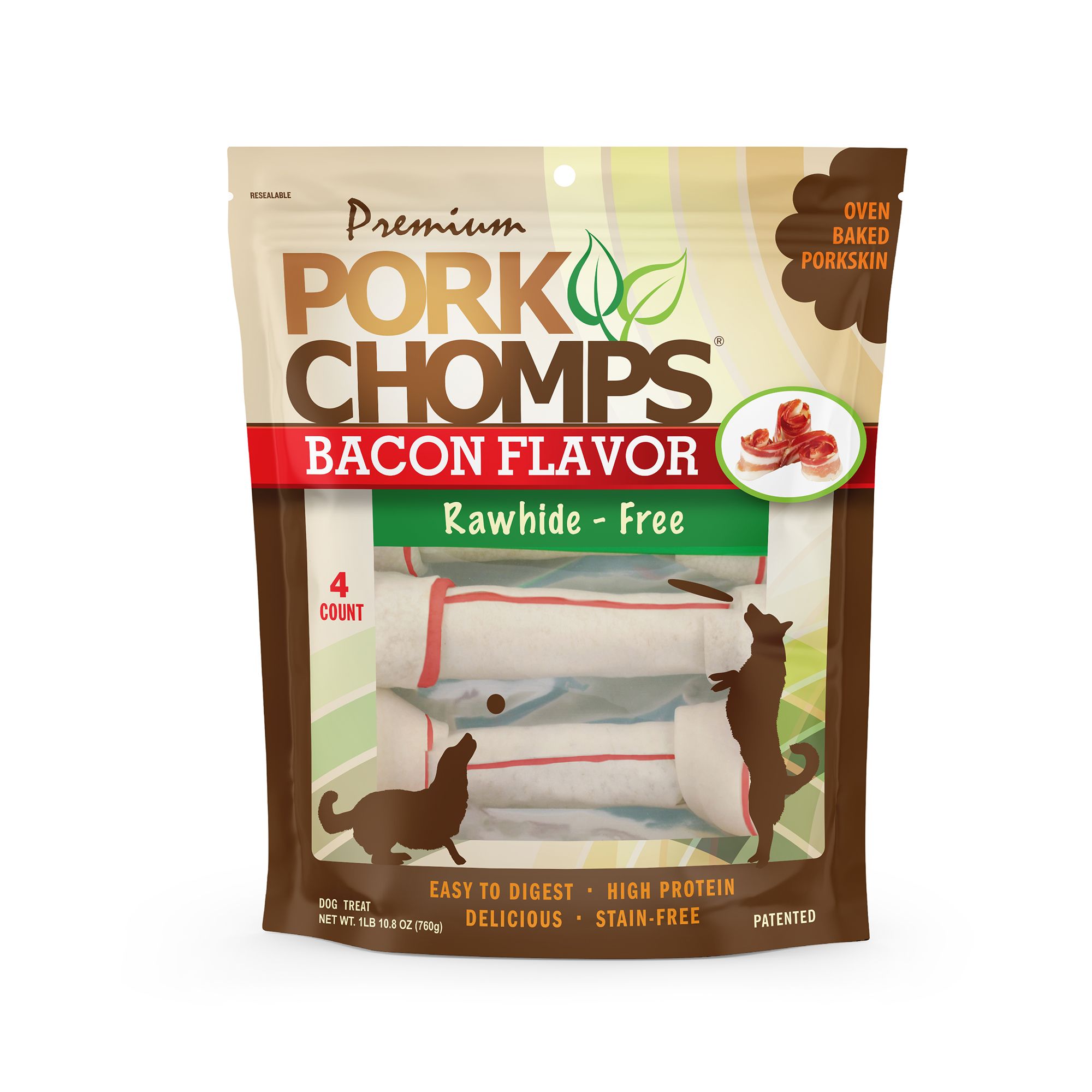 Pork Chomps™ Rawhide Free Knotted Bone Dog Treat - Bacon | Sale Can't  miss savings | PetSmart