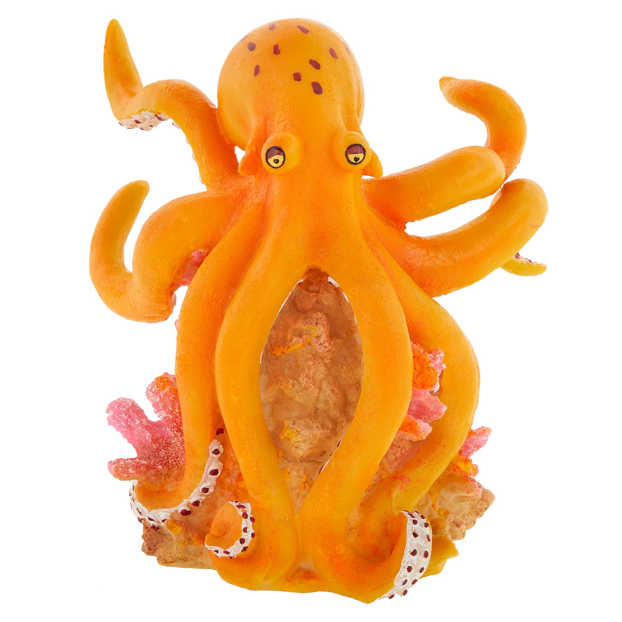 top fin orange octopus aquarium ornament fish ornaments petsmart on pet octopus for sale canada