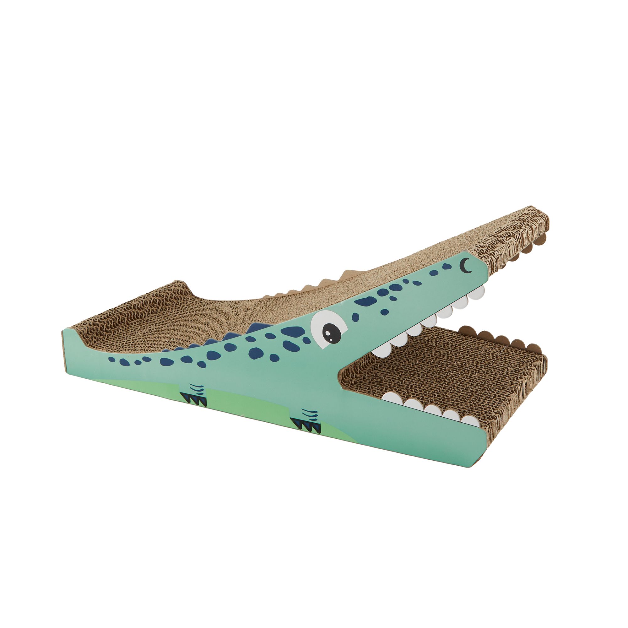 Whisker city® crocodile corrugate cat scratcher