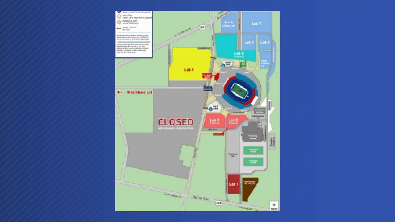 Changes To Bills Parking Due To New Stadium