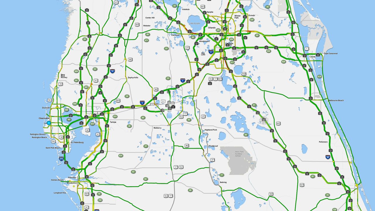 Florida Traffic Map Real Time Traffic Map Milton