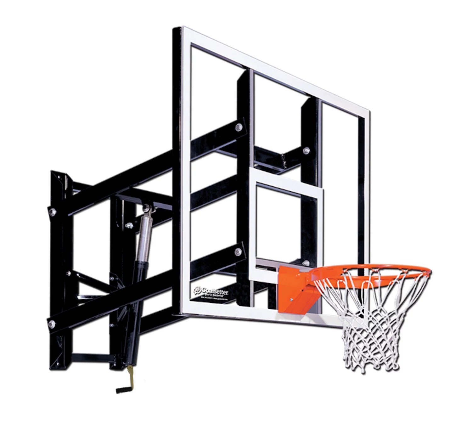 Goalsetter 60 in wall mounted tempered-glass basketball hoop