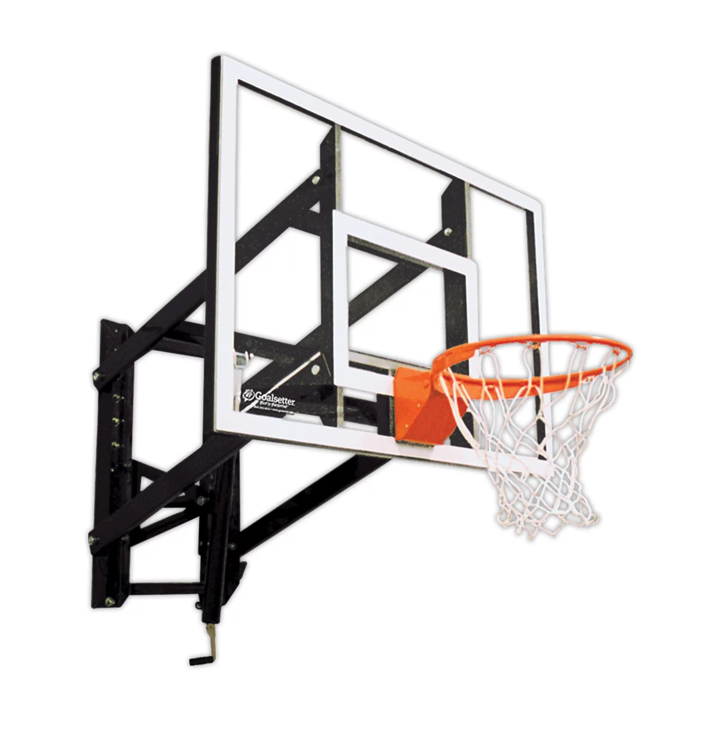 Goalsetter 54 in wall mounted tempered-glass basketball hoop