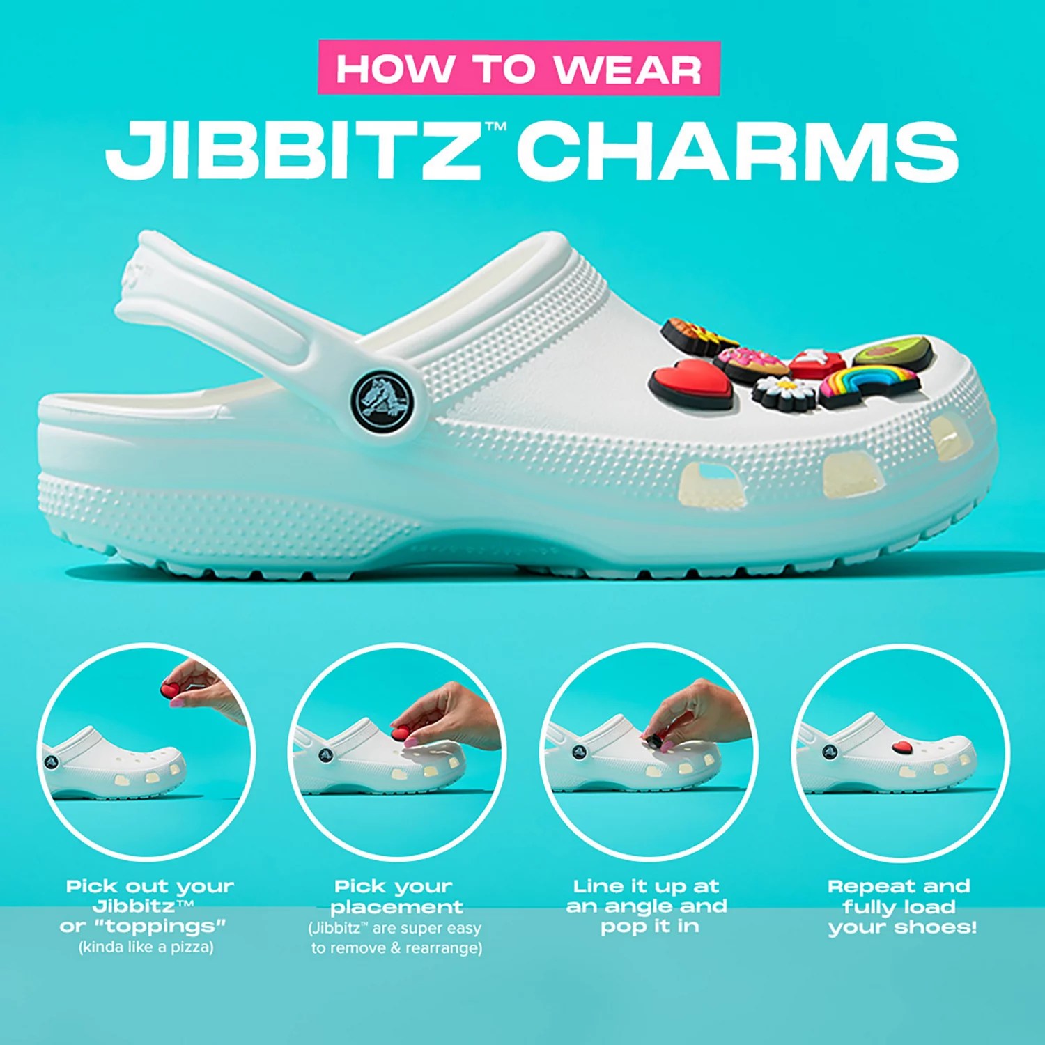 Crocs jibbitz spring break vibes charms 5-pack