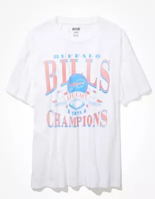 tailgate womens buffalo bills oversized graphic t-shirt on buffalo bills women's t shirt