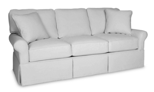 Wilton skirted sofa